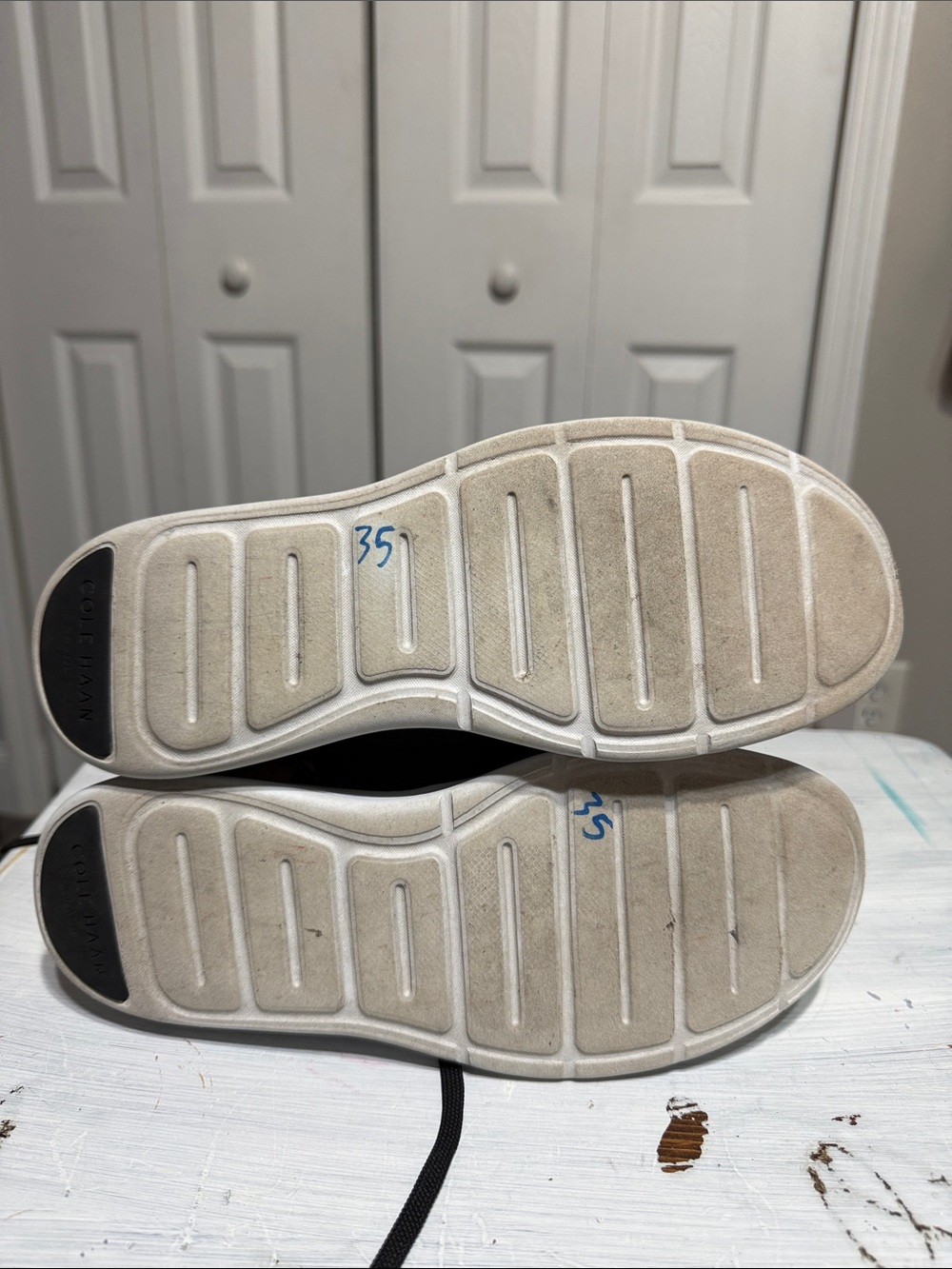 Cole Haan Womens Grandsport Leopard Lace Up Sneakers Shoes size 9 - Picture 11 of 15